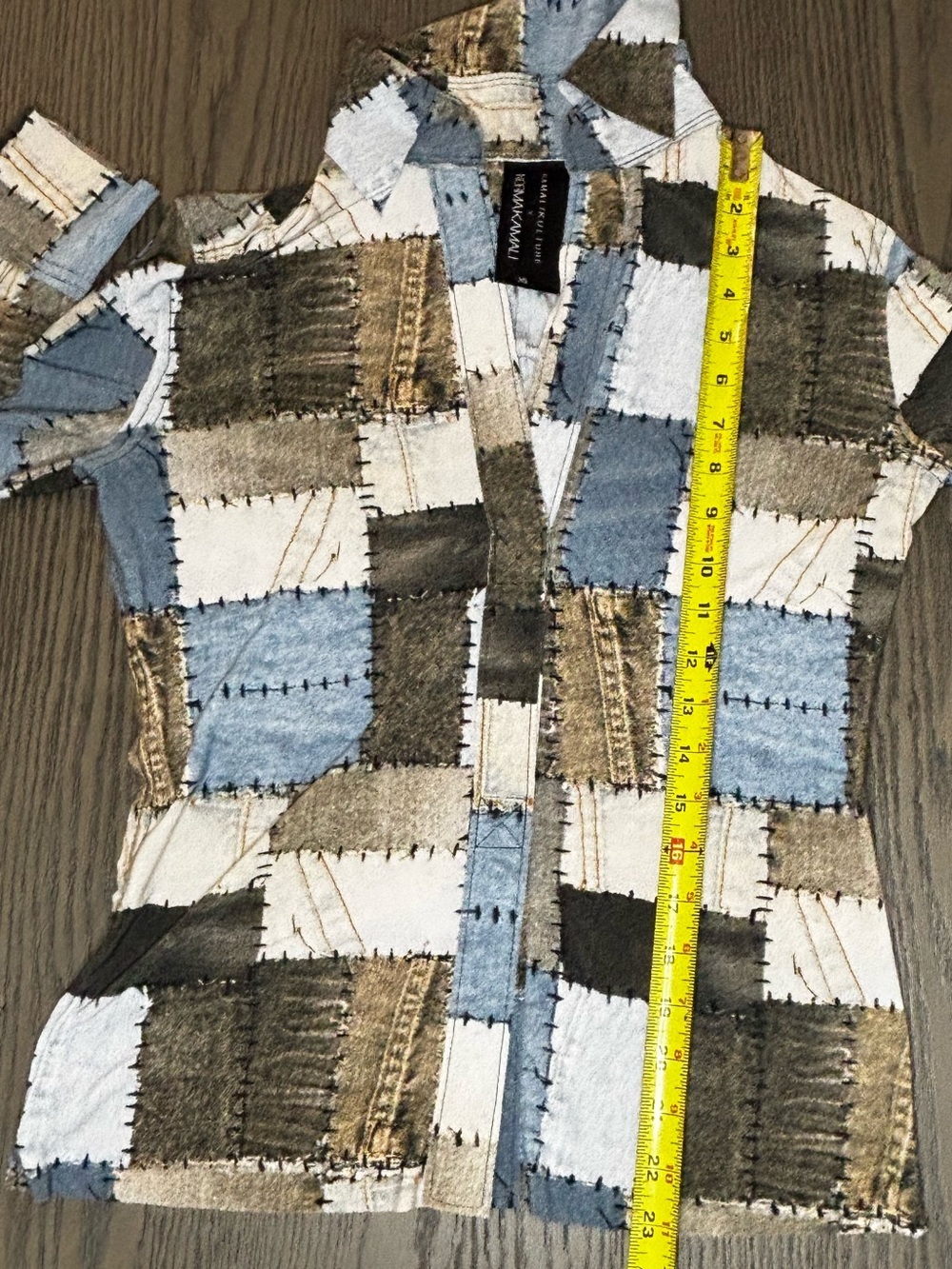 Norma Kamali Kamalikulture Patchwork Set XS Designer Top & Midi Skirt NWOT - Picture 5 of 11
